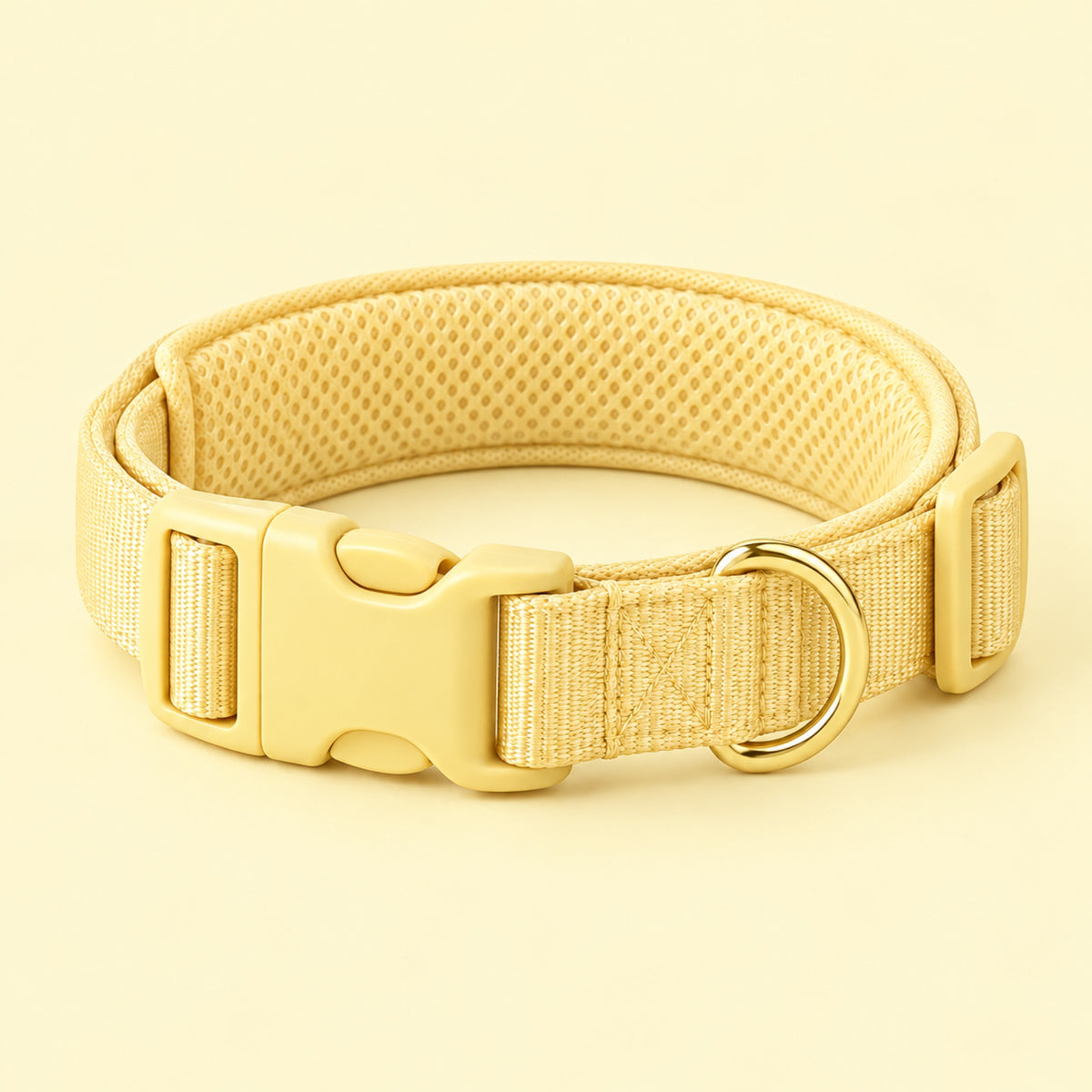 Collier réglable Softy, coloris beurre, photo packshot