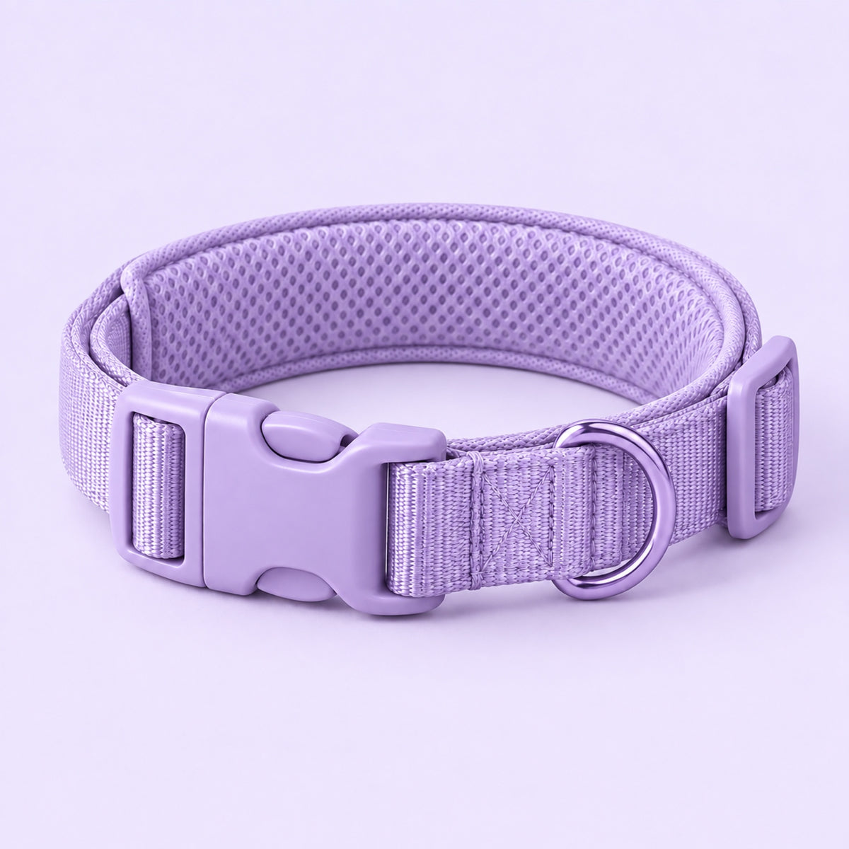 Collier réglable Softy, coloris lavande, photo packshot