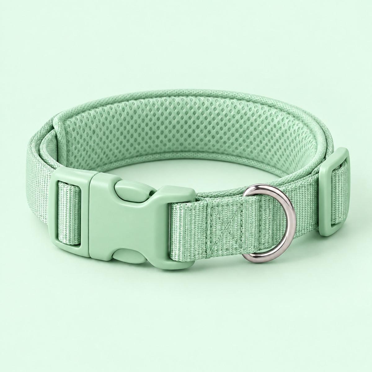 Collier réglable Softy, coloris menthe, photo packshot