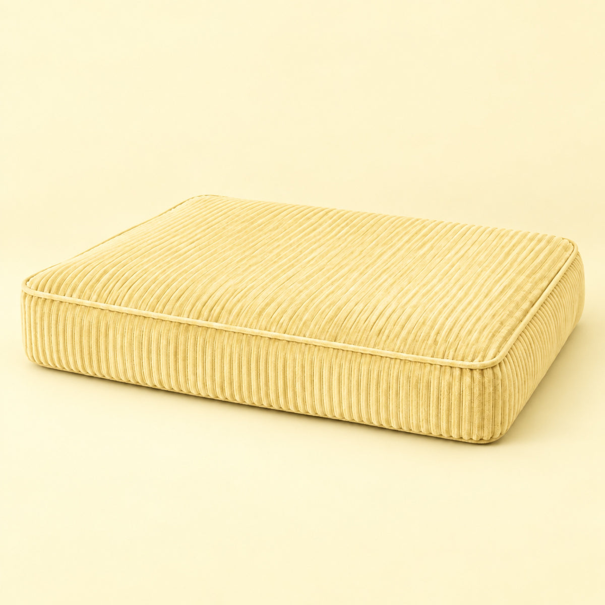 Coussin Guimauve déhoussable Softy, coloris beurre, photo packshot
