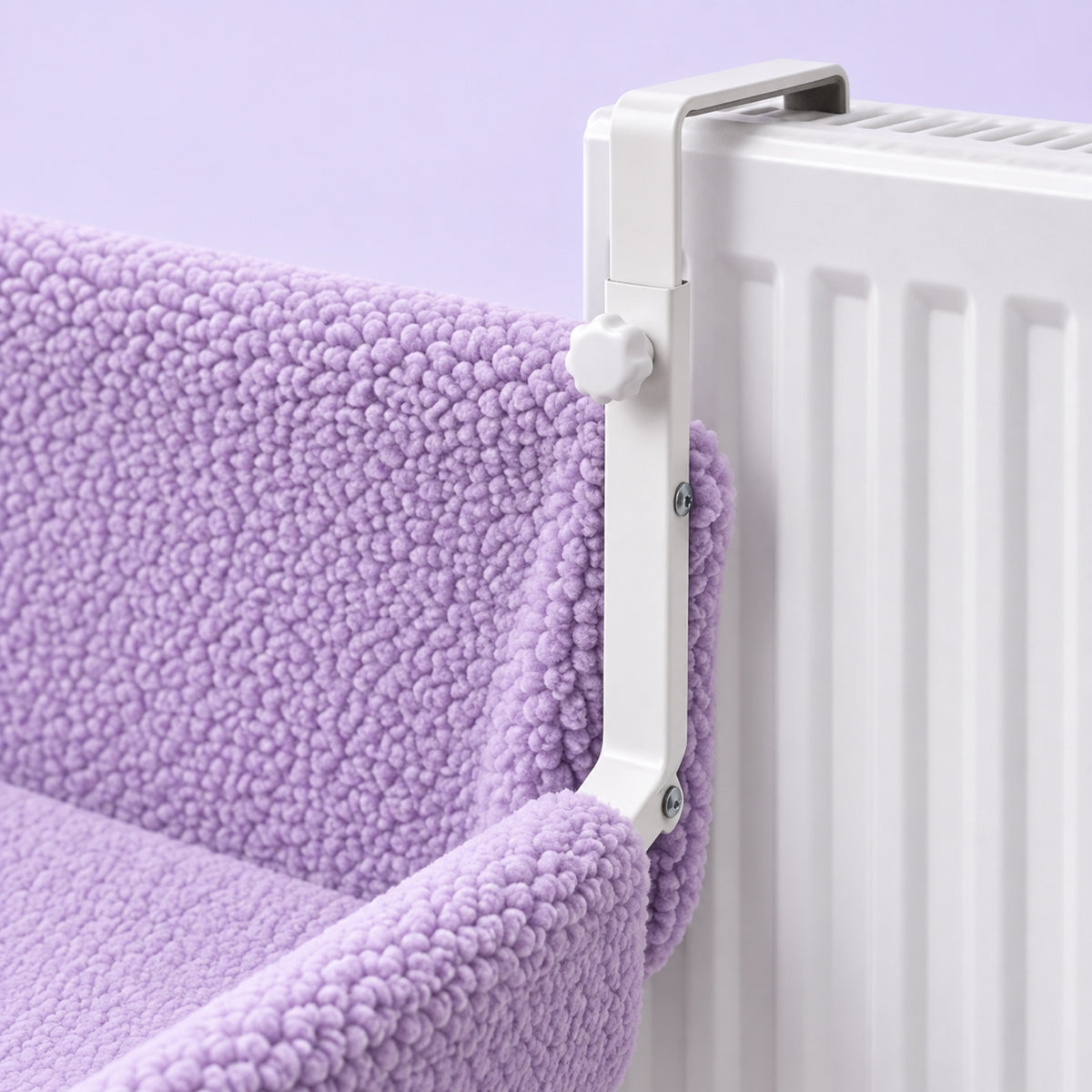 Hamac de radiateur pour chat Softy, détail de la finition