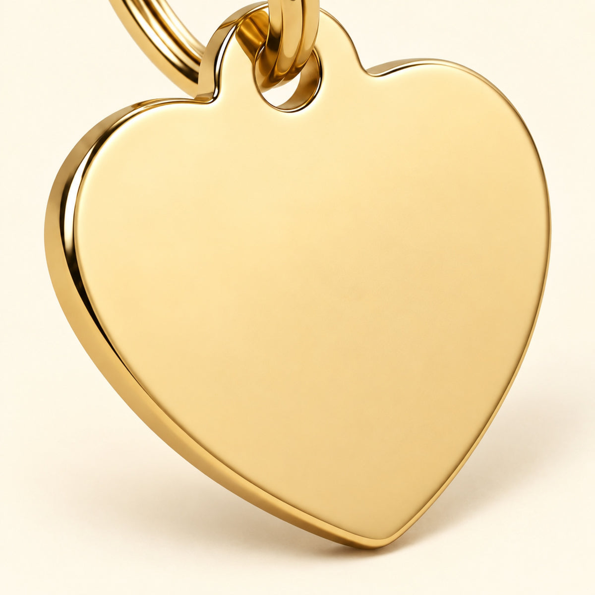 Médaille Cœur gravée Softy, détail de la finition
