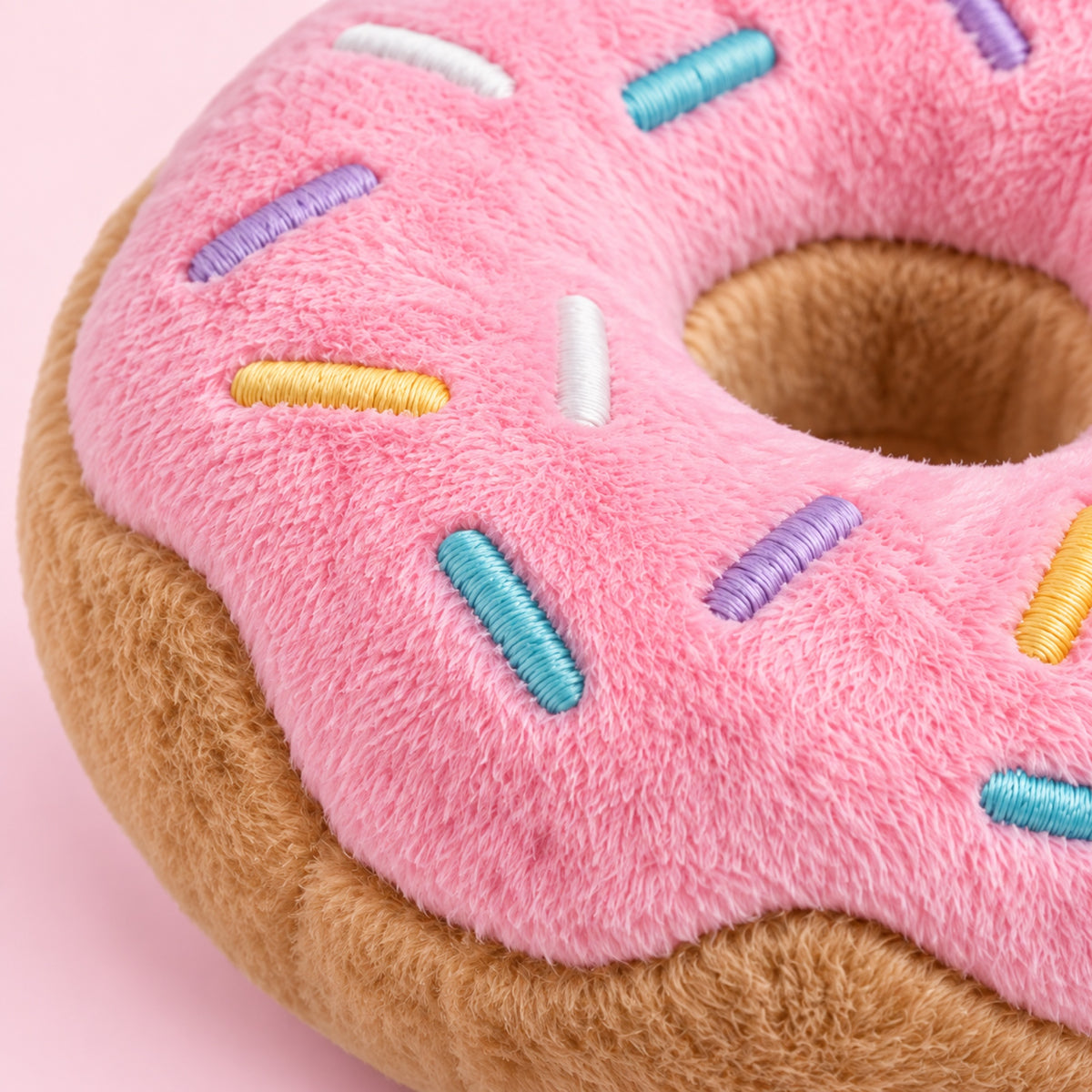 Peluche Donut Softy, détail de la finition