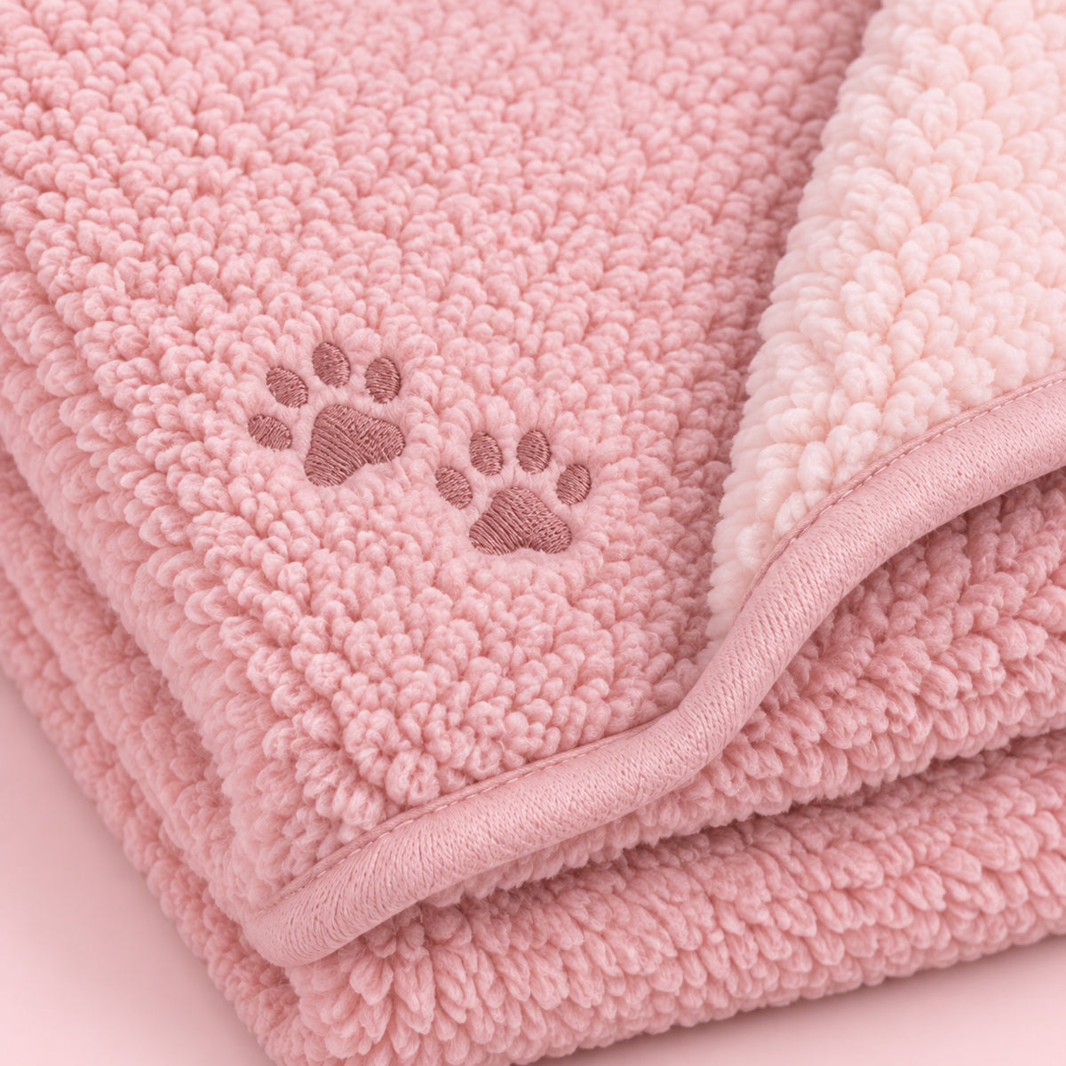 Plaid Pattoune en sherpa Softy, détail de la finition
