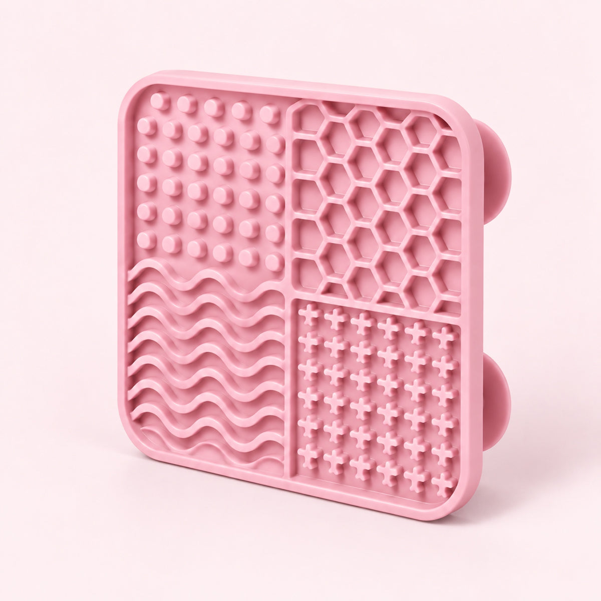 Tapis de léchage Softy, coloris rose poudré, photo packshot